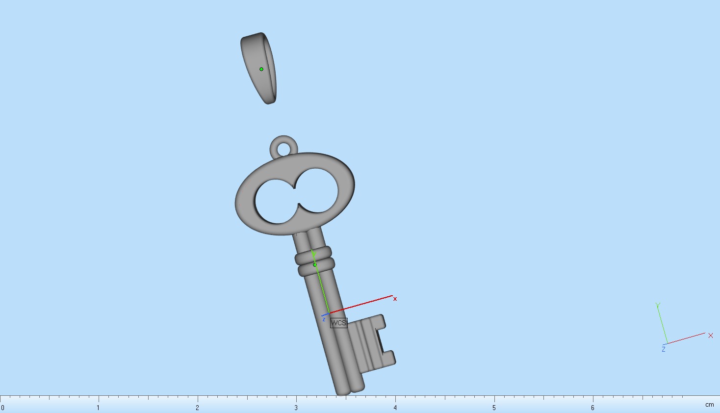 Key pendant model 955 3D print model_11