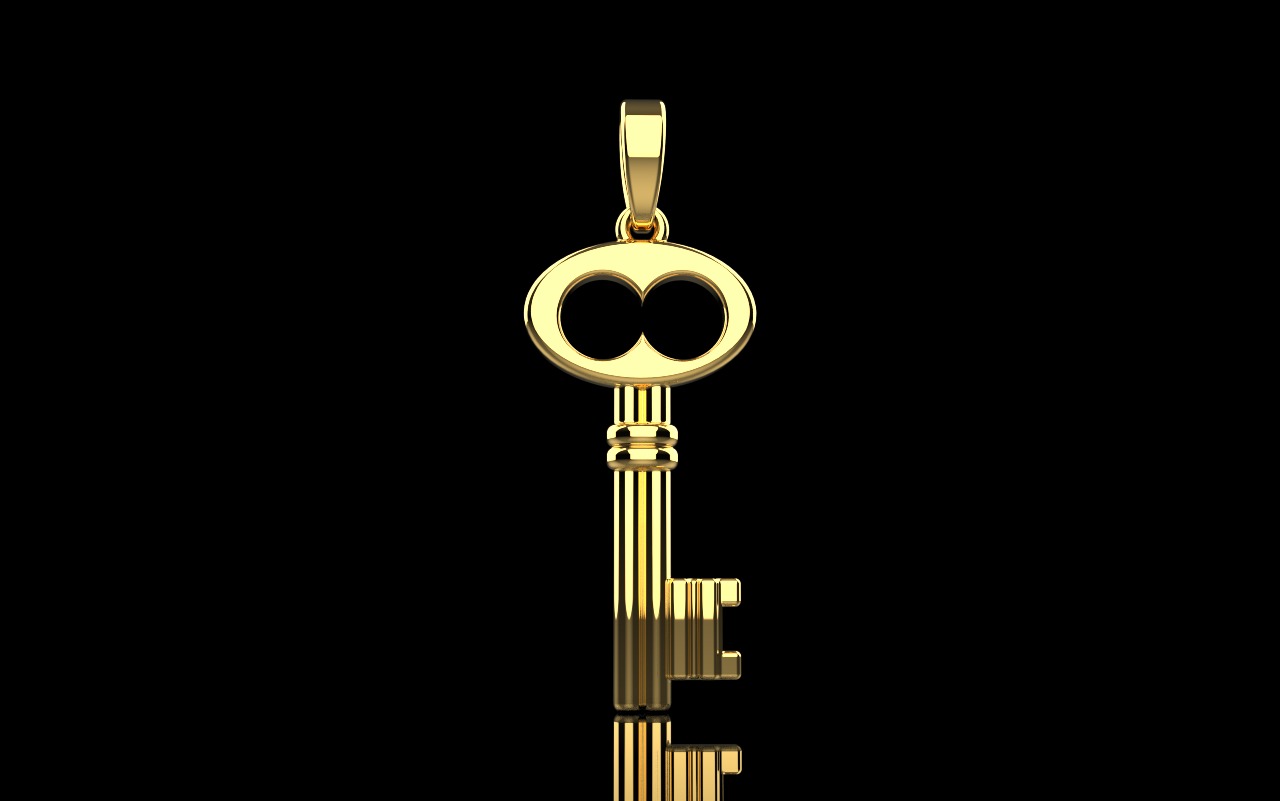 Key pendant model 955 3D print model_21