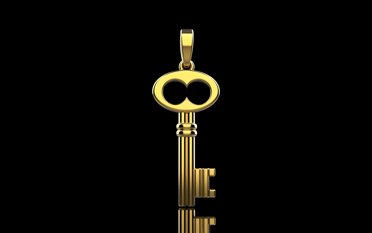 Key pendant model 955 3D print model_27