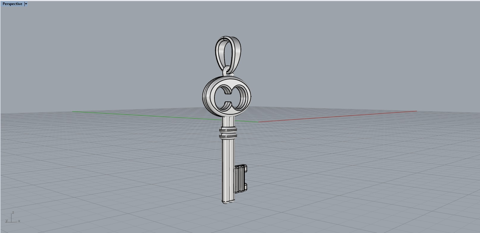 Key pendant model 955 3D print model_10