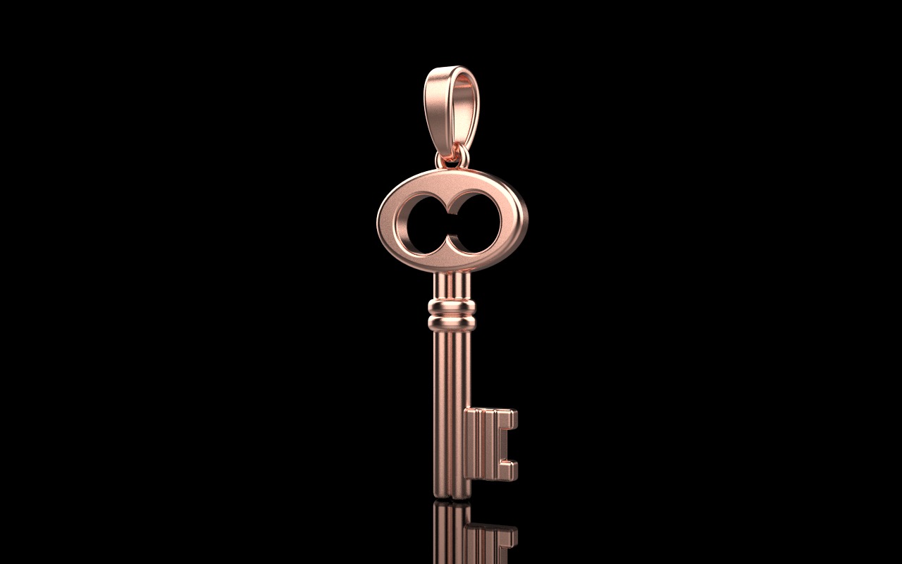 Key pendant model 955 3D print model_16