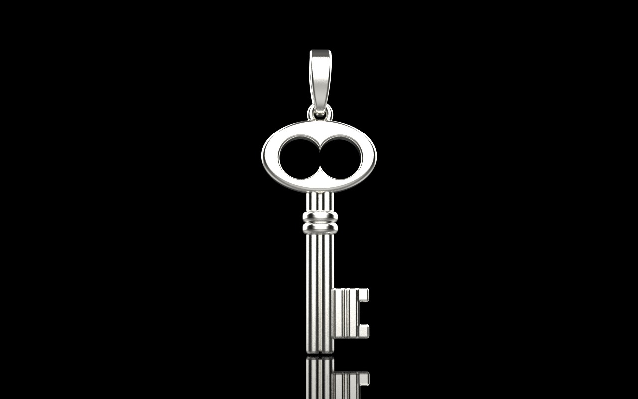 Key pendant model 955 3D print model_26