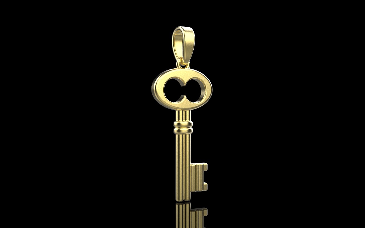 Key pendant model 955 3D print model_29