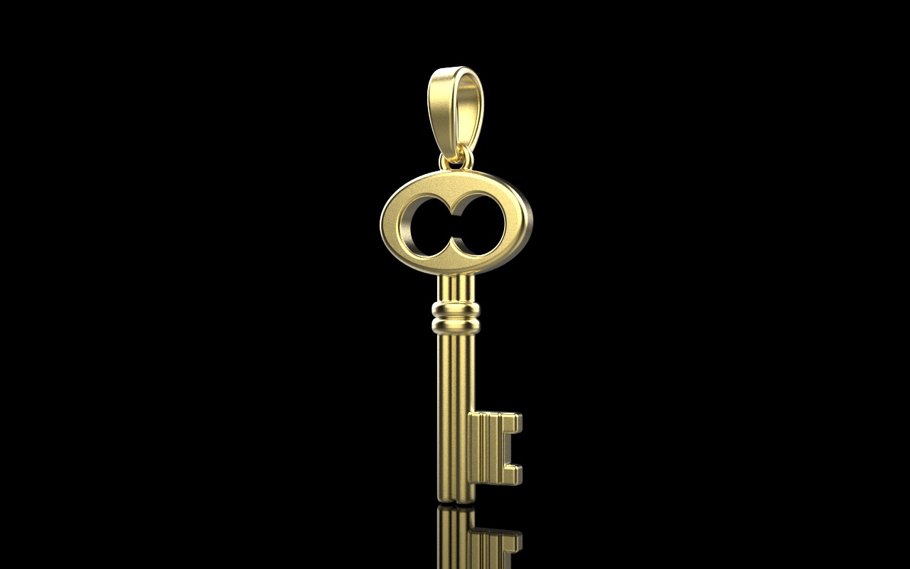 Key pendant model 955 3D print model_13