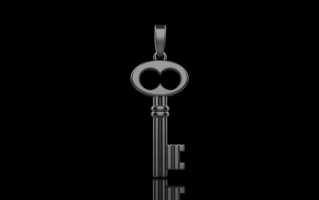 Key pendant model 955 3D print model_25