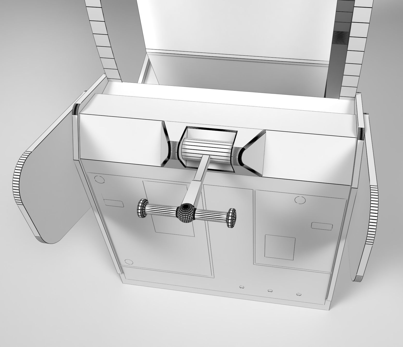 Bay Tek Ticket Monster Redemption Arcade Game 3D model_5