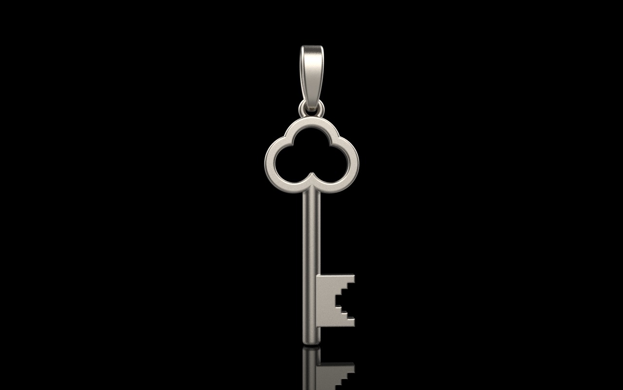 Key pendant model 954 3D print model_23
