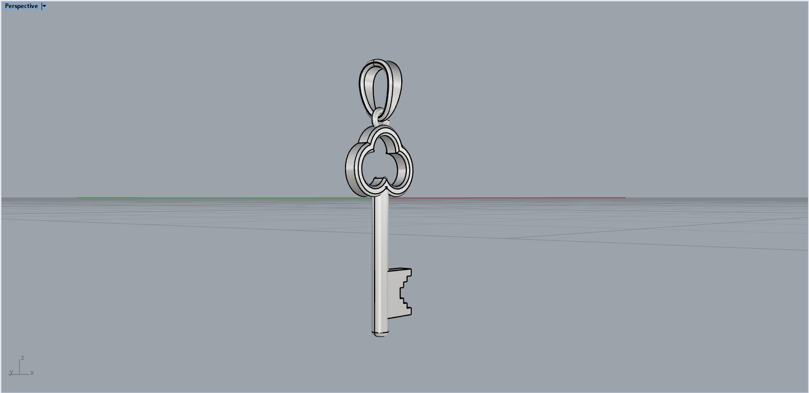 Key pendant model 954 3D print model_10