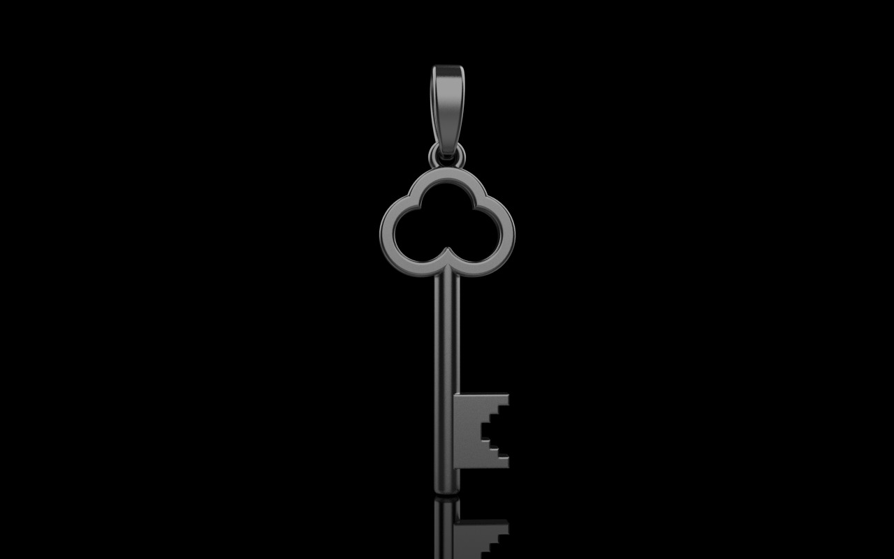 Key pendant model 954 3D print model_25