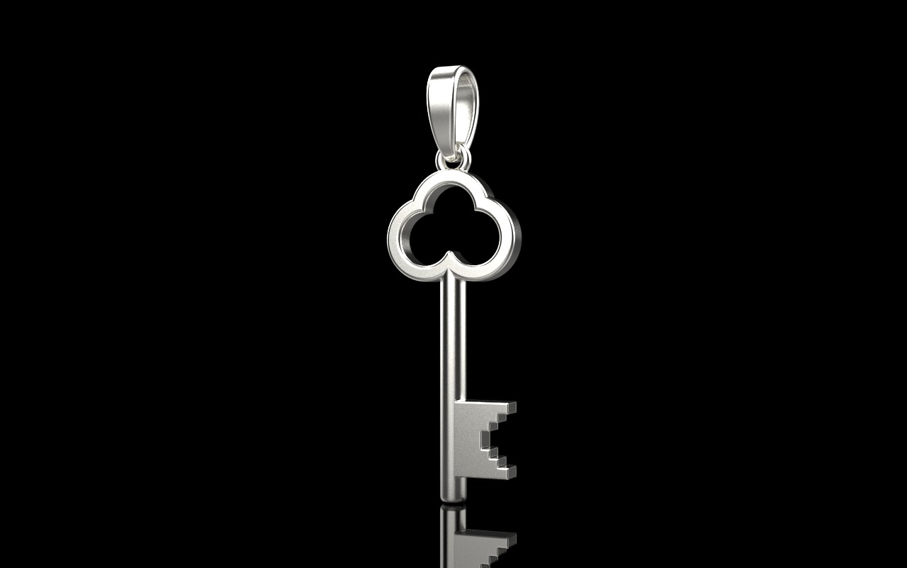 Key pendant model 954 3D print model_34