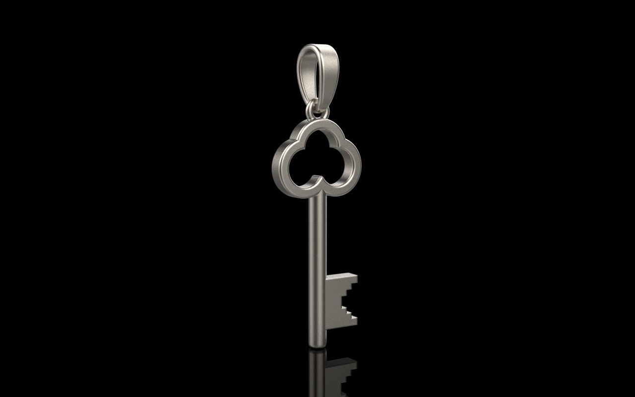 Key pendant model 954 3D print model_14
