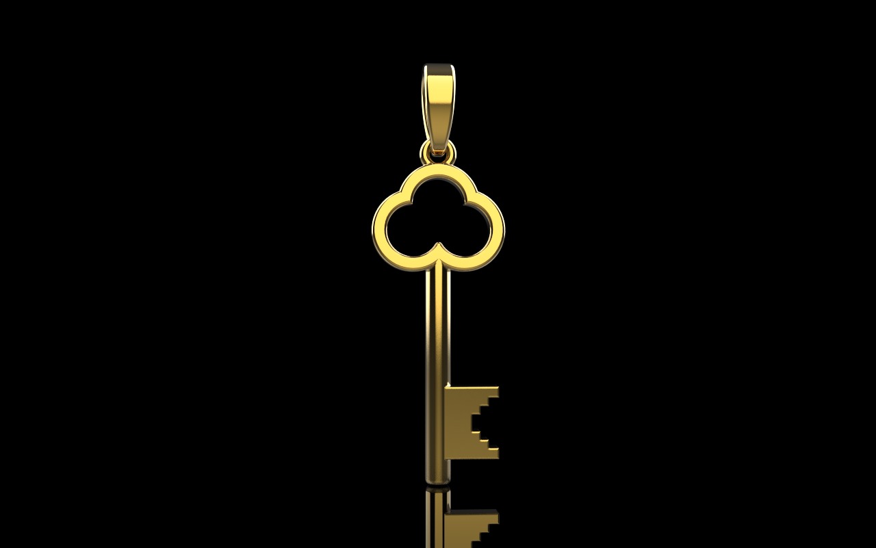 Key pendant model 954 3D print model_27