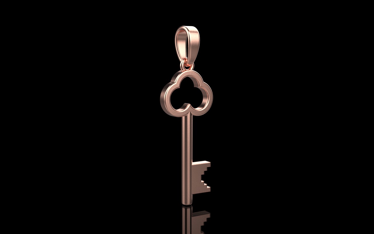 Key pendant model 954 3D print model_16