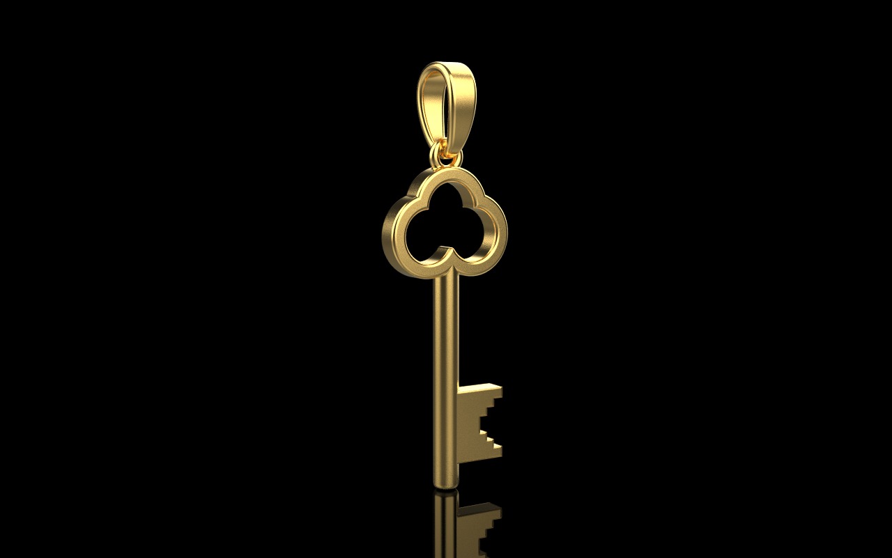 Key pendant model 954 3D print model_11