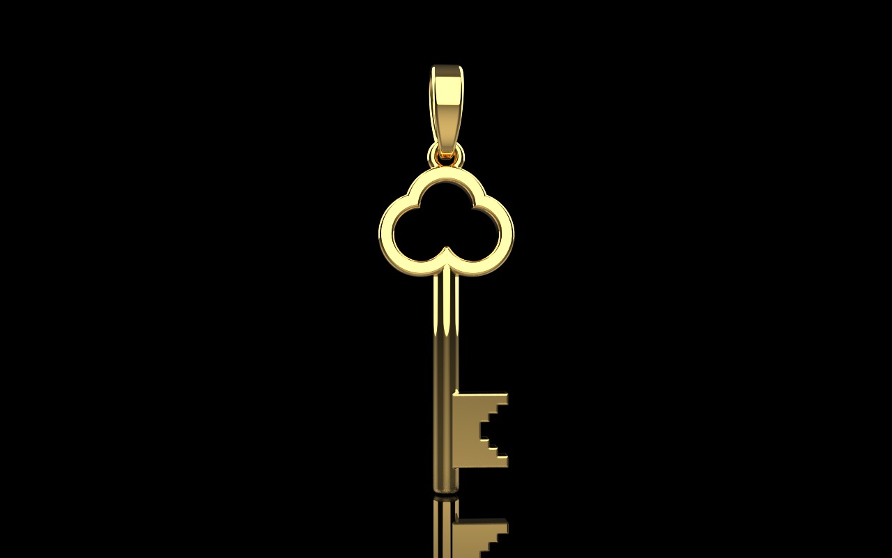 Key pendant model 954 3D print model_22