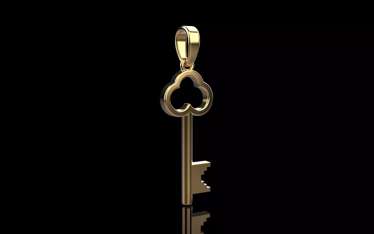 Key pendant model 954 3D print model_0