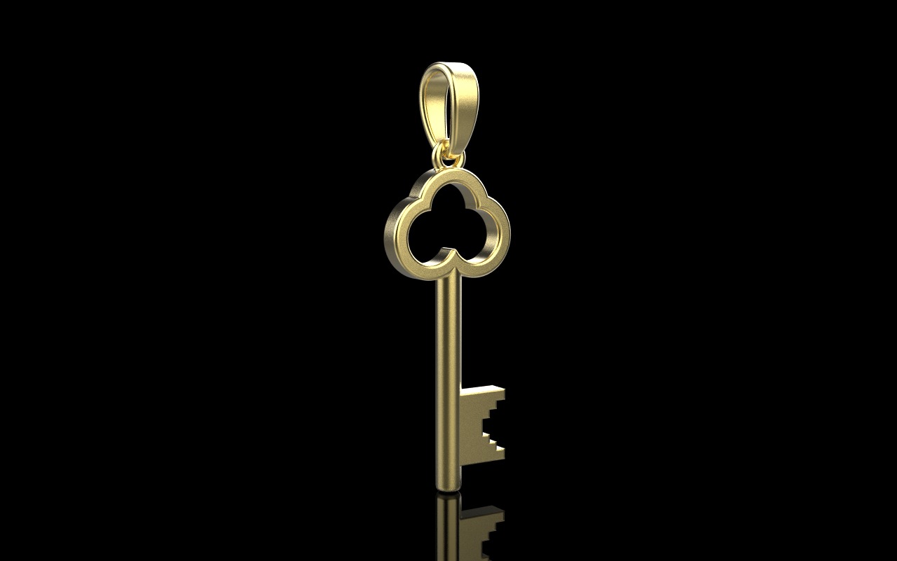 Key pendant model 954 3D print model_12