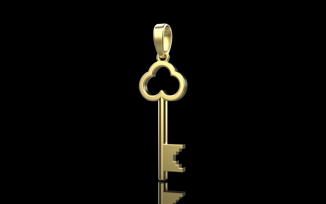 Key pendant model 954 3D print model_29