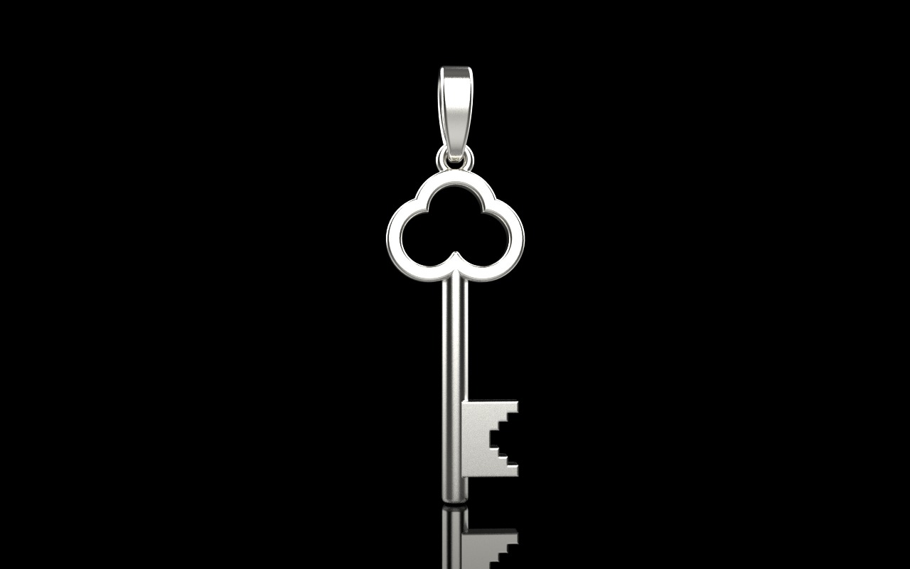 Key pendant model 954 3D print model_26