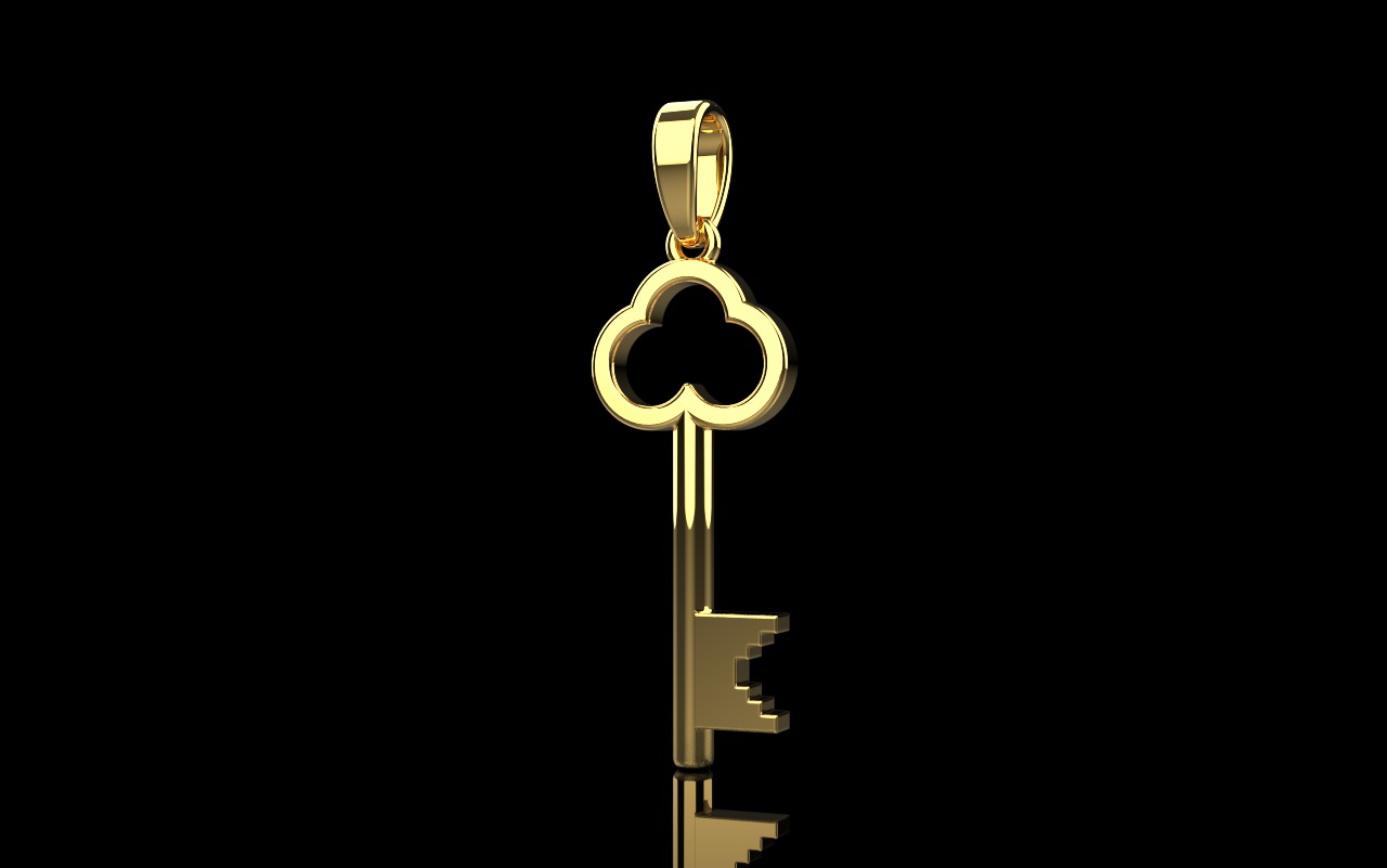 Key pendant model 954 3D print model_30