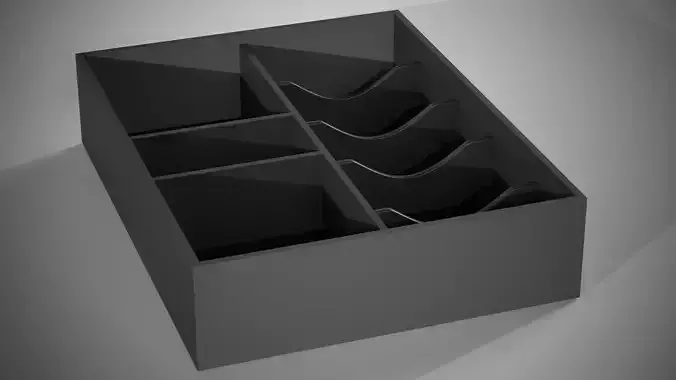 Jewelry Box with Curved Lid 3D Printable Model 3D print model