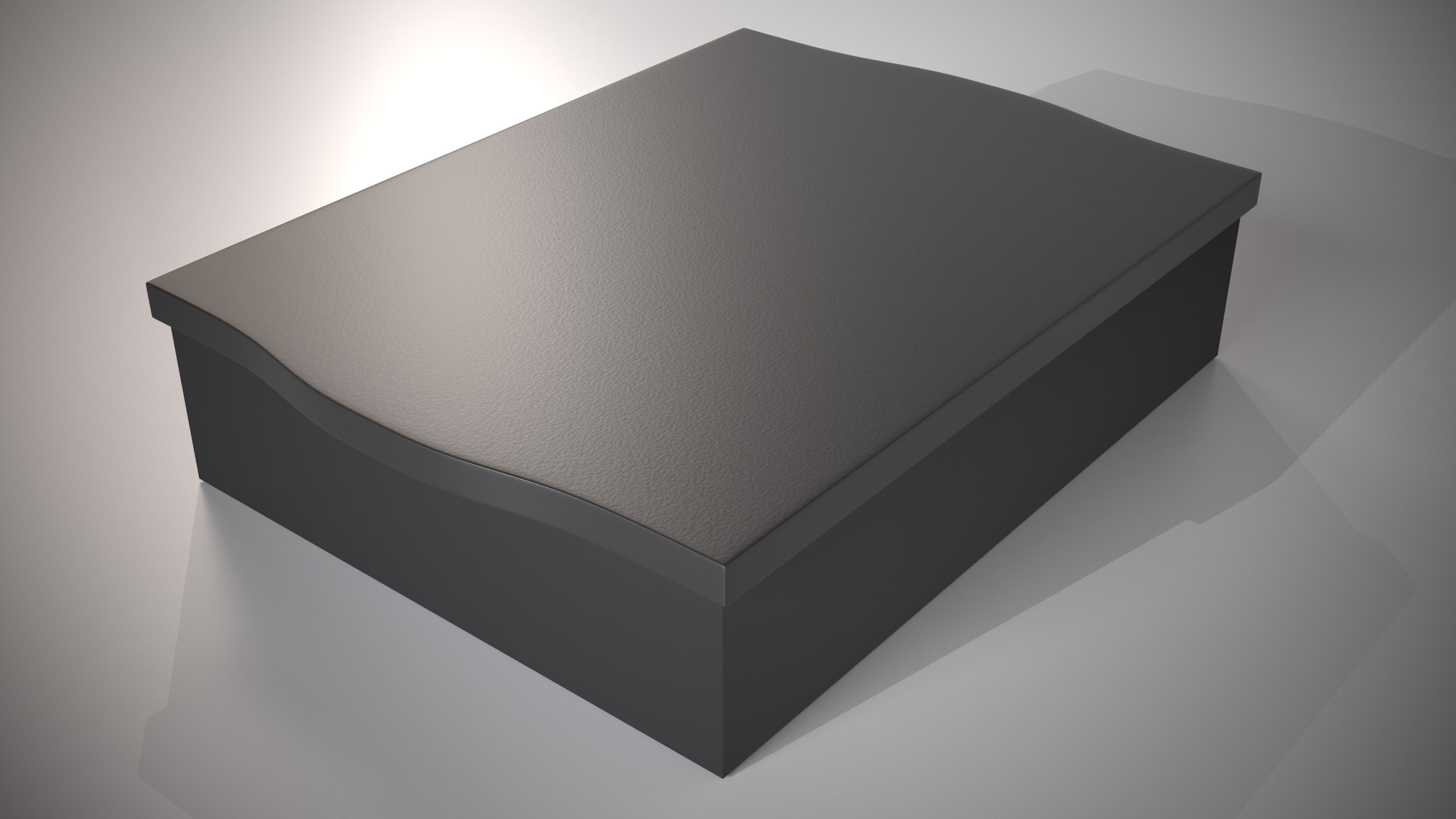 Jewelry Box with Curved Lid 3D Printable Model 3D print model_6