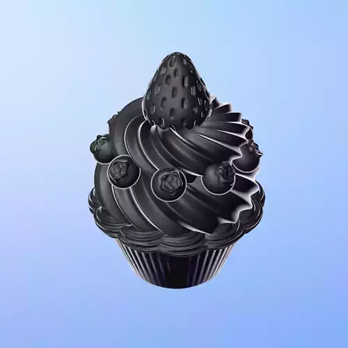 Strawberry cupcake  3D print model
