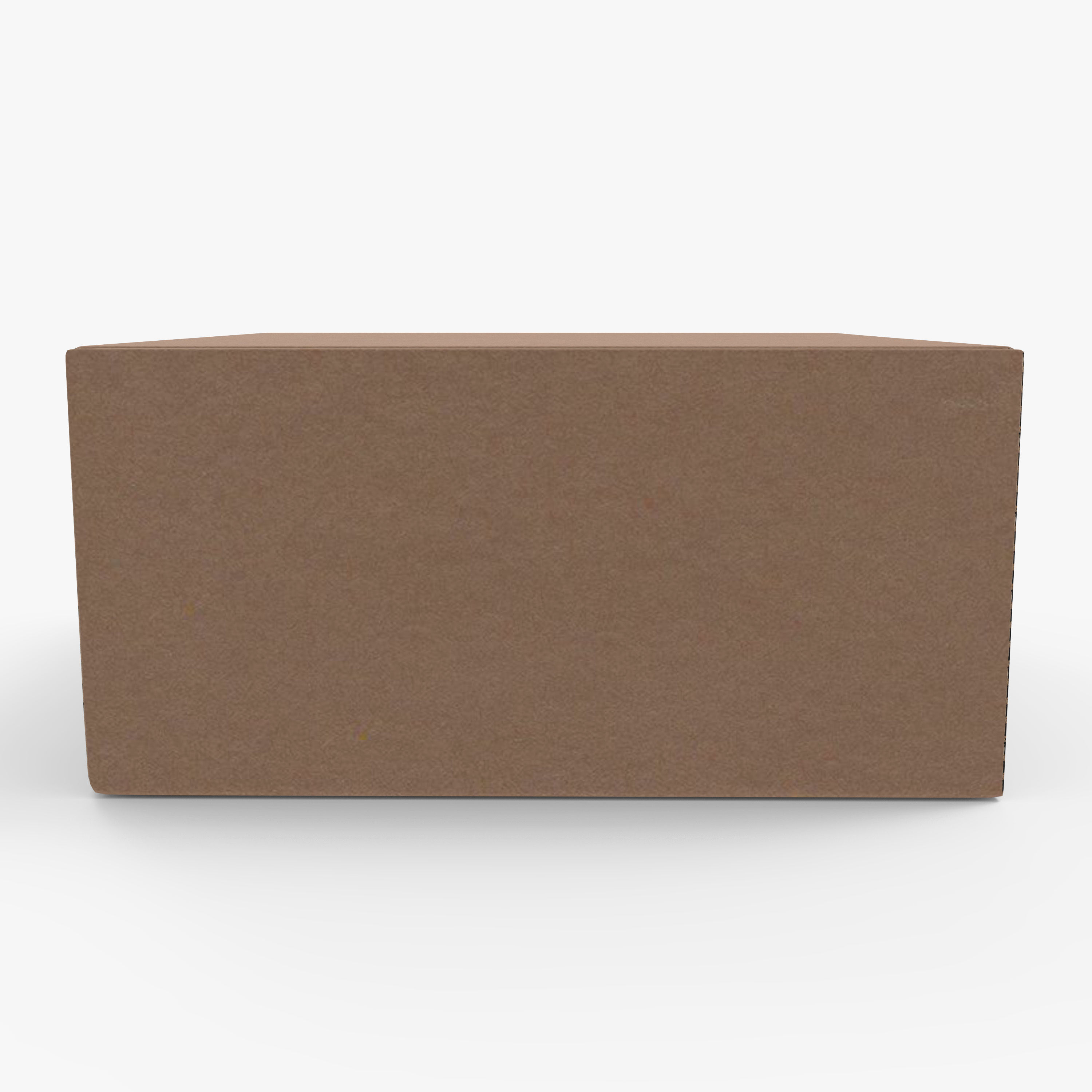 Cardboard box Low-poly 3D model_3