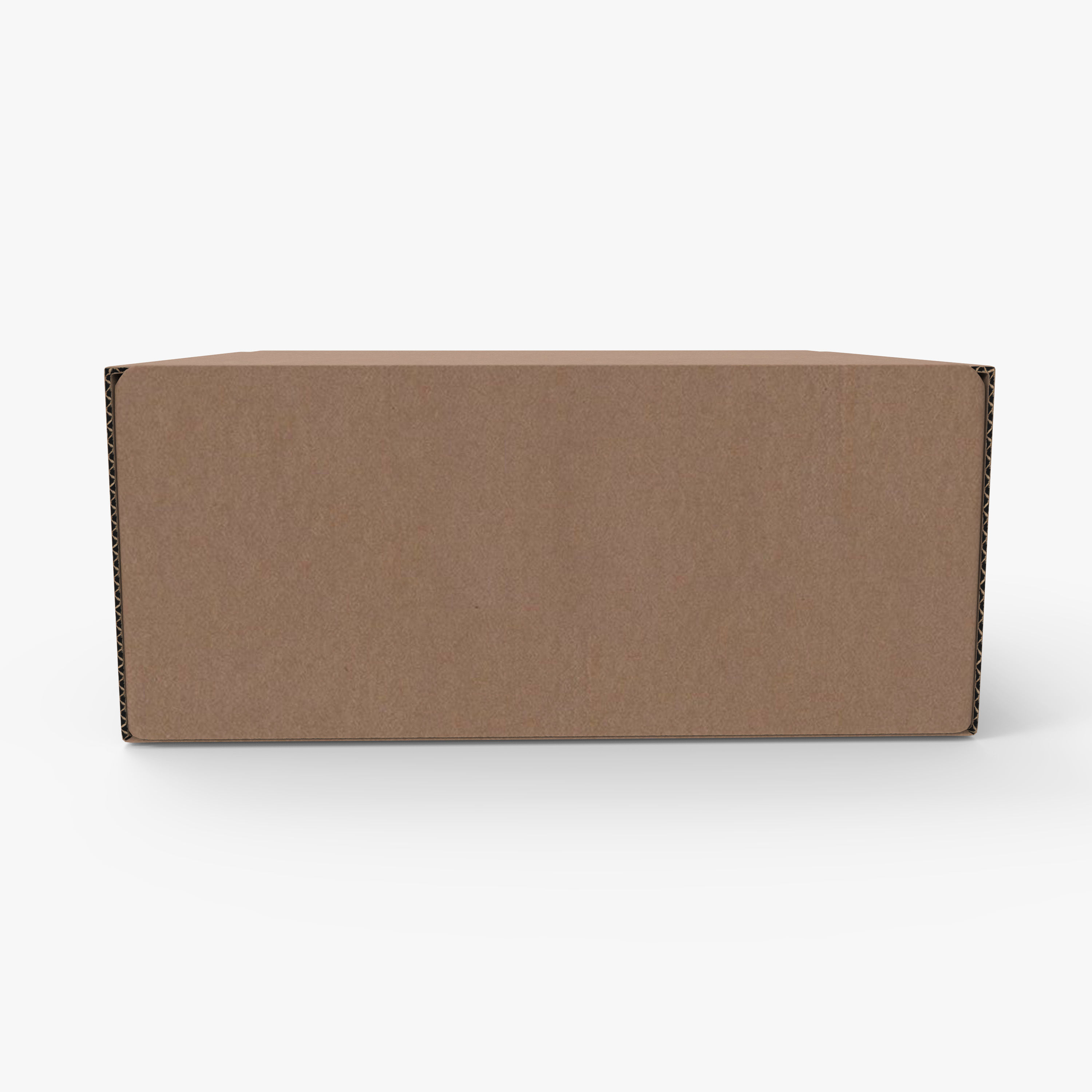 Cardboard box Low-poly 3D model_1
