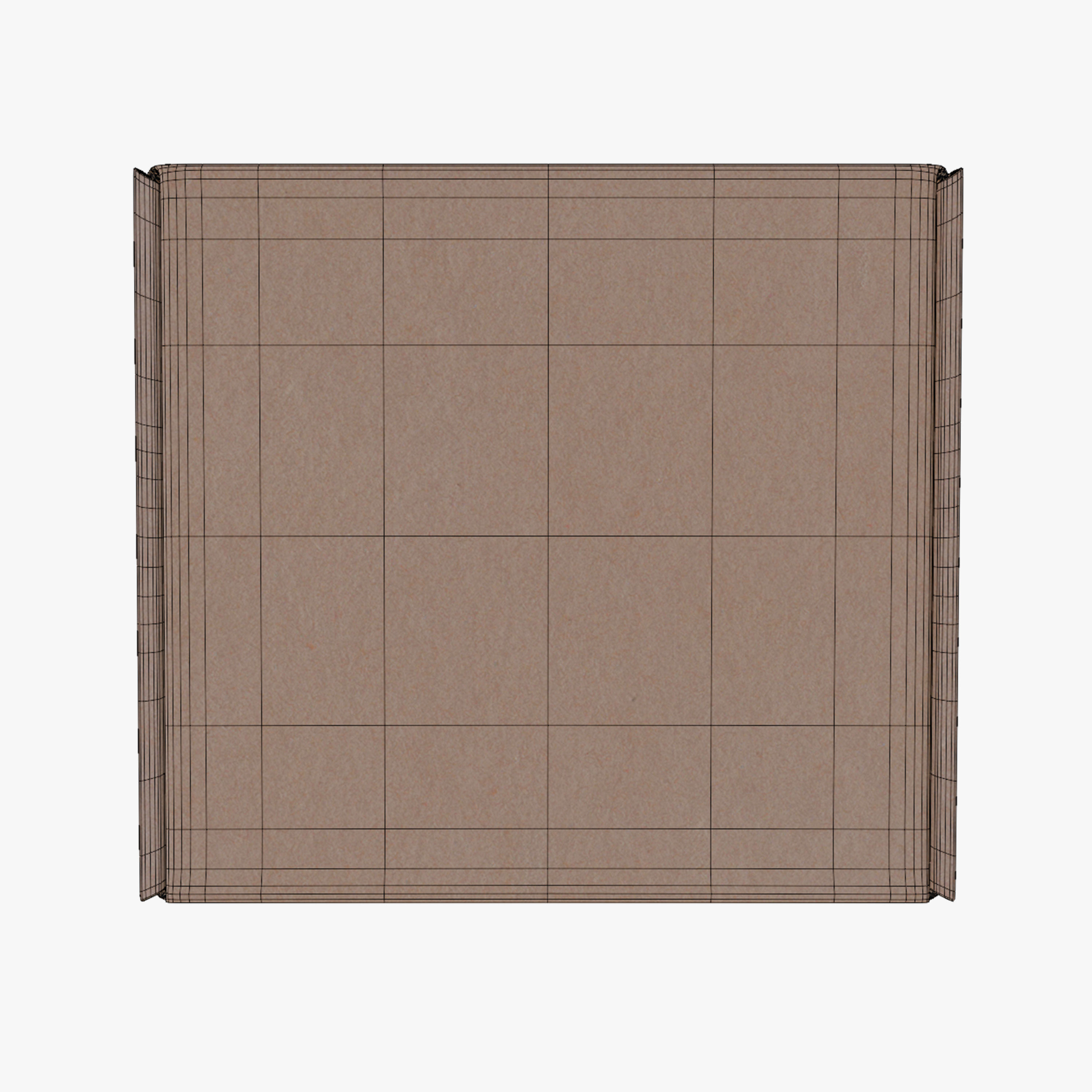 Cardboard box Low-poly 3D model_11