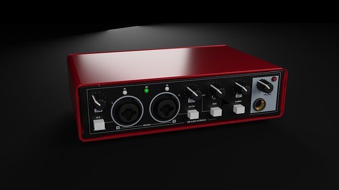 Audio Interface Mixer AudioArray 3D model