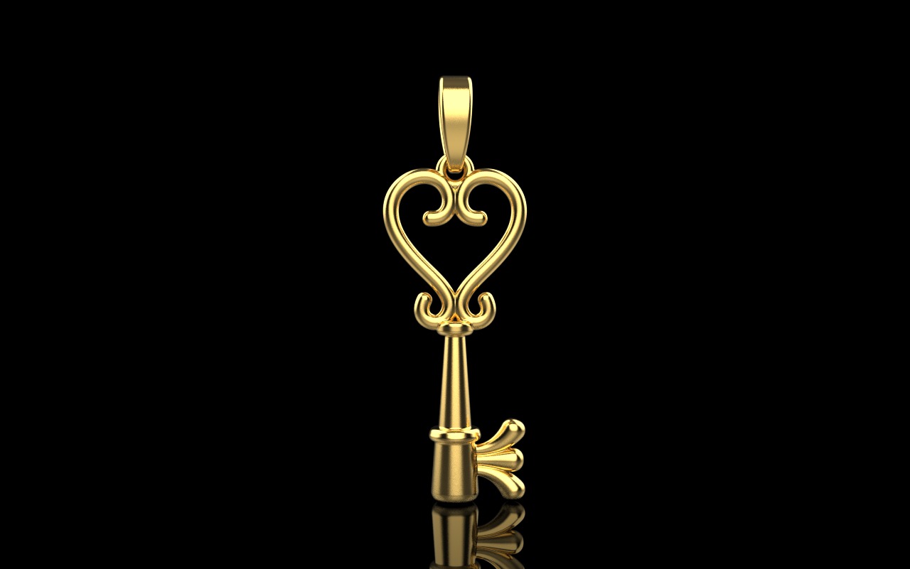 Key pendant model 952 3D print model_11