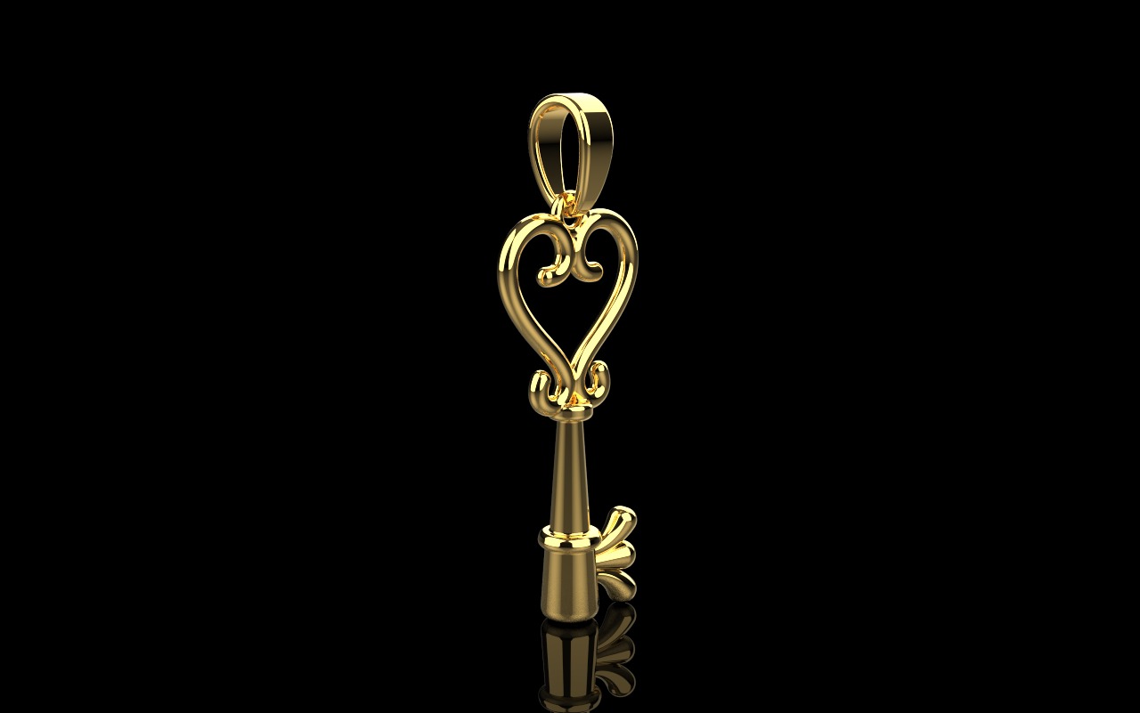 Key pendant model 952 3D print model_22