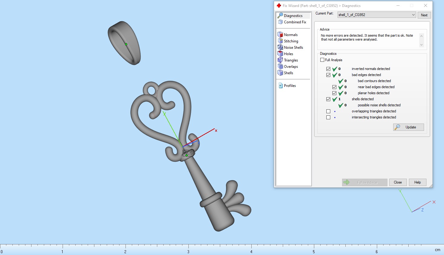 Key pendant model 952 3D print model_5