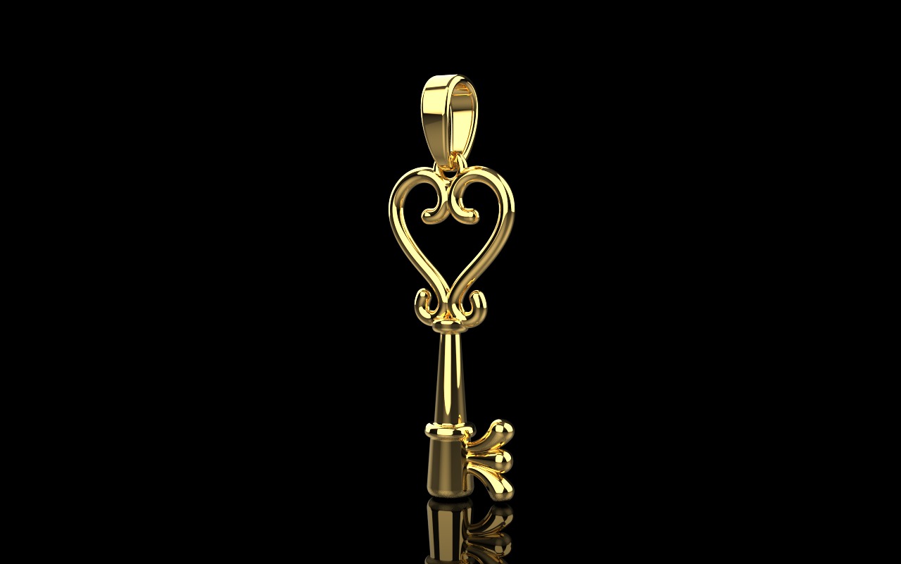 Key pendant model 952 3D print model_30