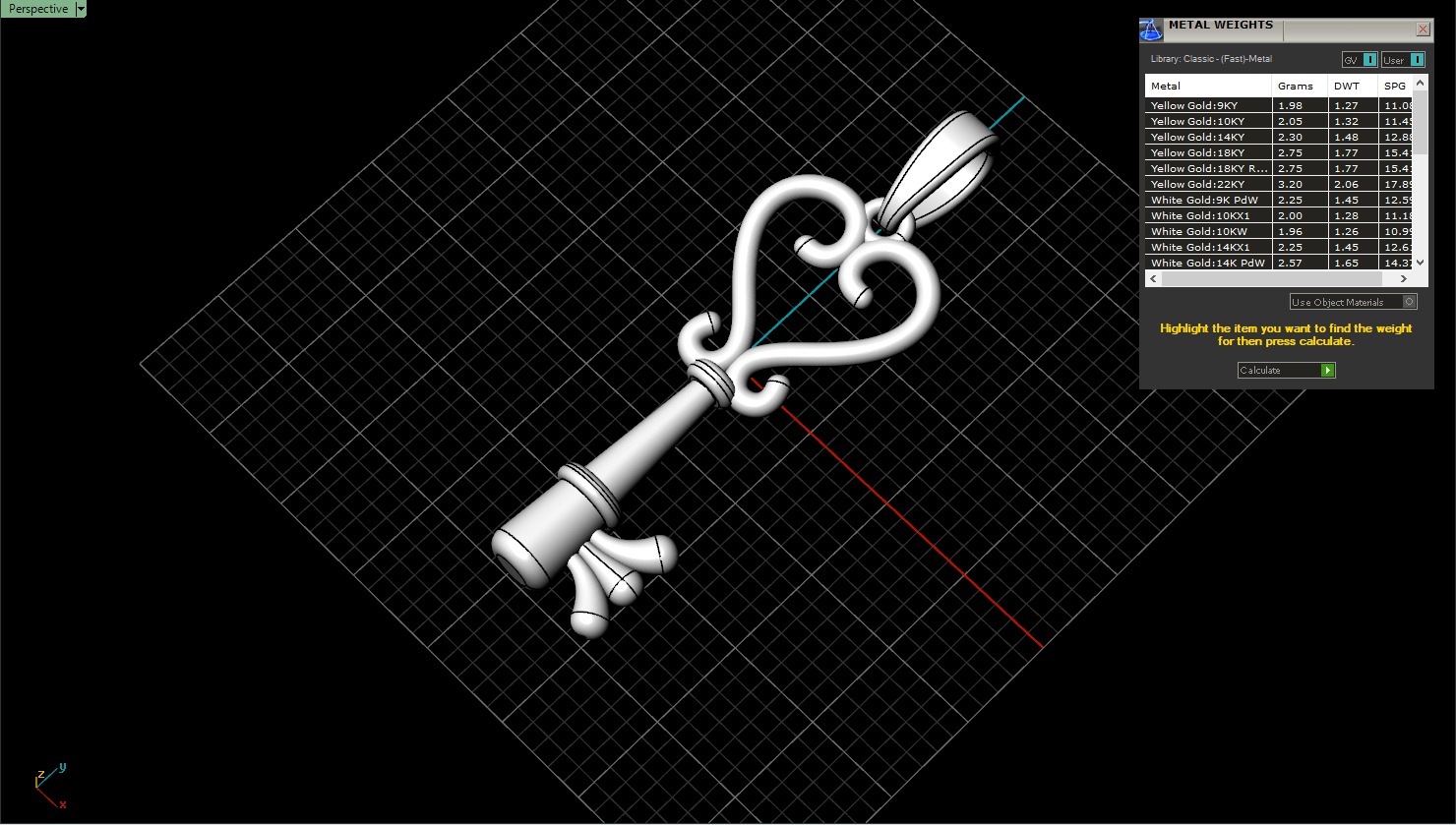 Key pendant model 952 3D print model_4