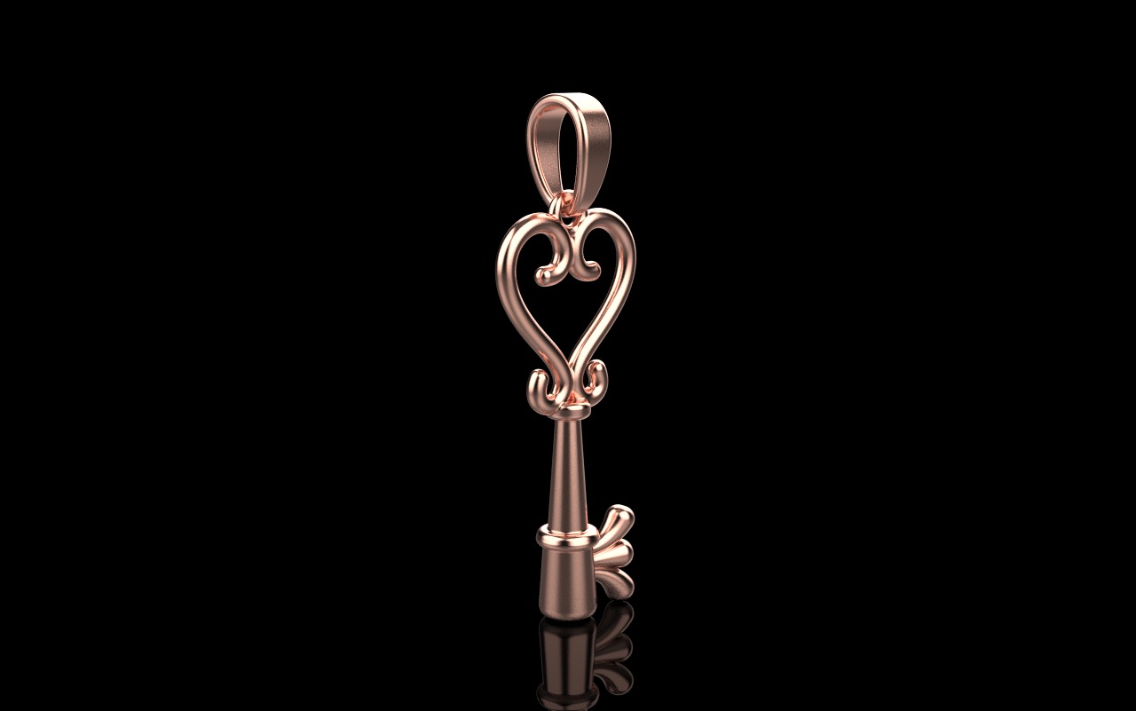 Key pendant model 952 3D print model_24