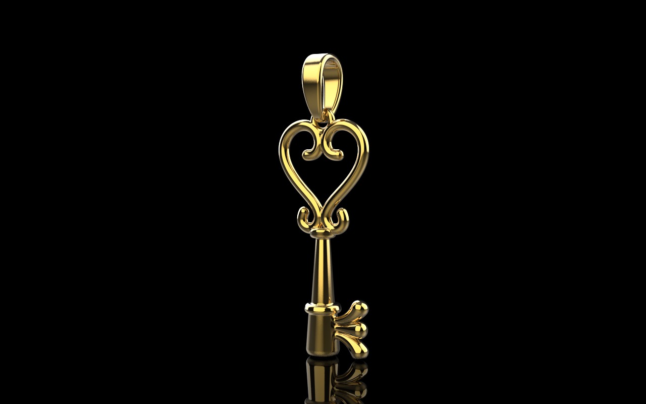 Key pendant model 952 3D print model_35