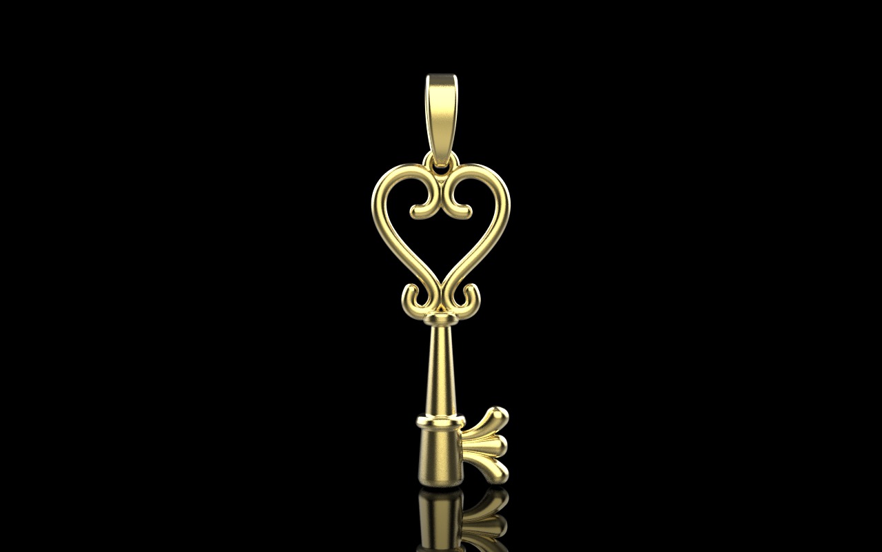 Key pendant model 952 3D print model_12