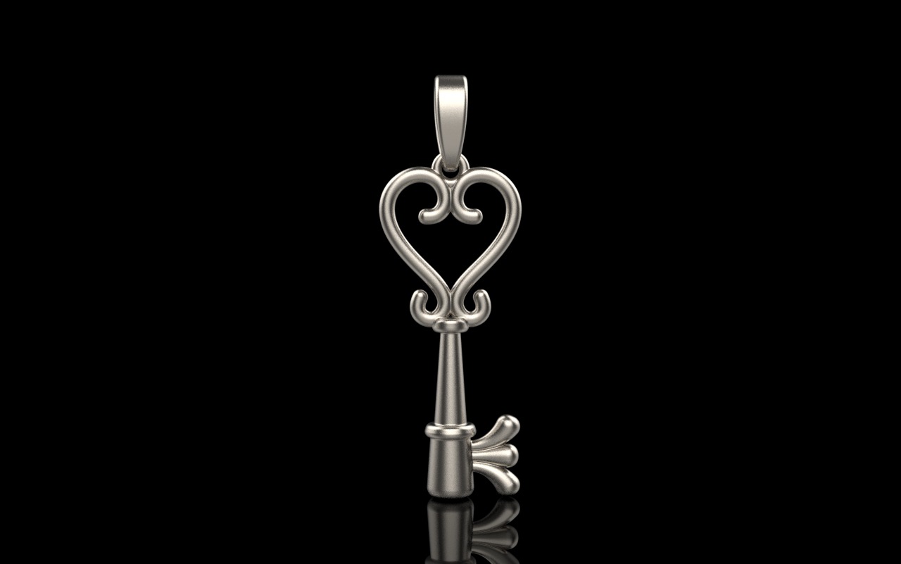 Key pendant model 952 3D print model_14