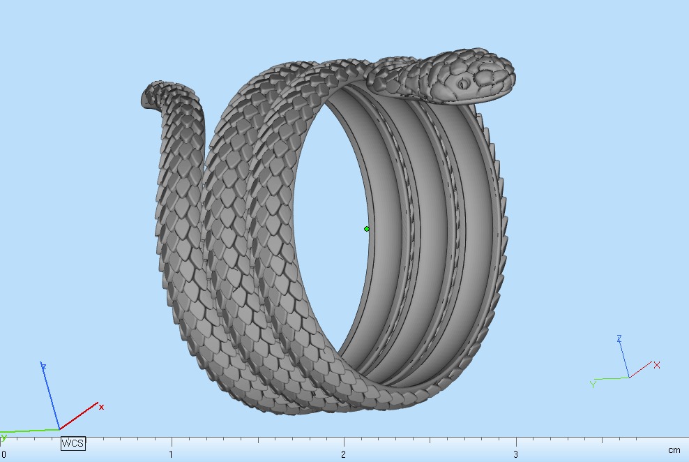 Snake ring model 672 3D print model_11