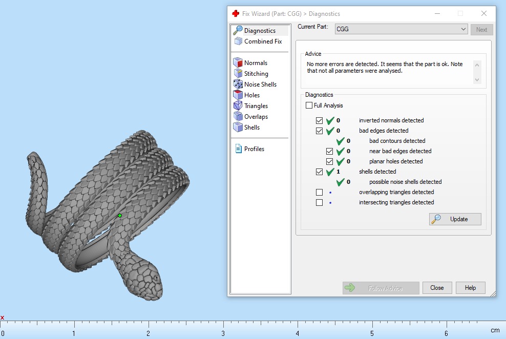 Snake ring model 672 3D print model_12