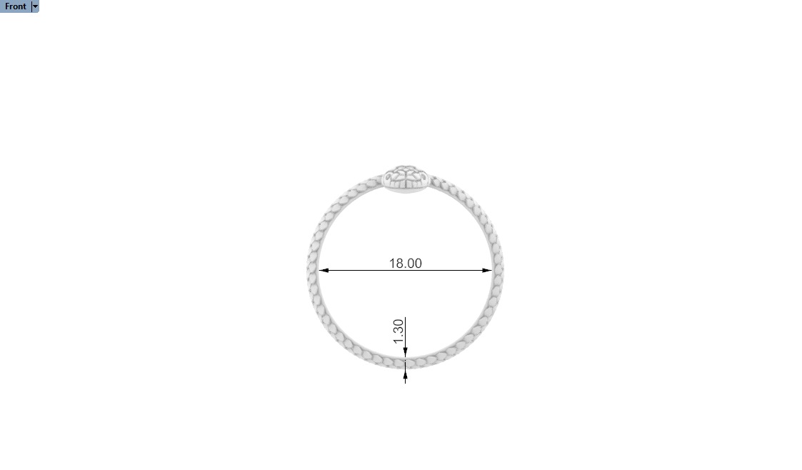 Snake ring model 672 3D print model_6