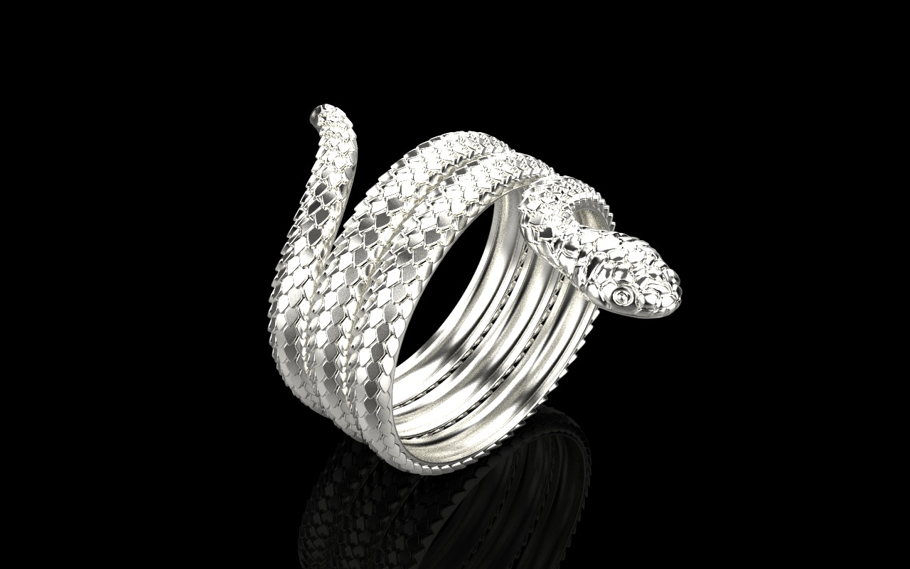 Snake ring model 672 3D print model_39