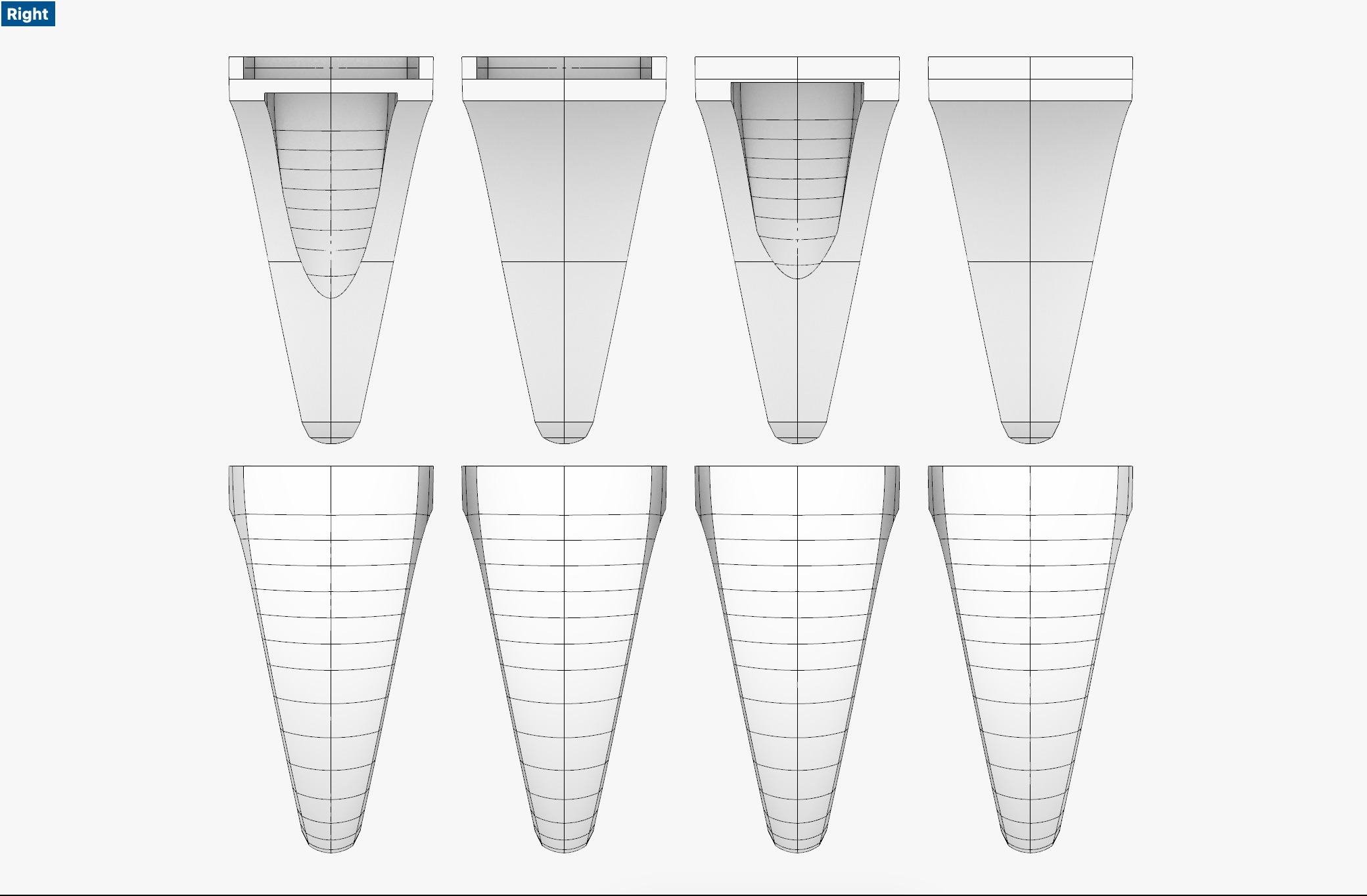 Square 12x12 mm Signet Rings 116 items 3D print model_5