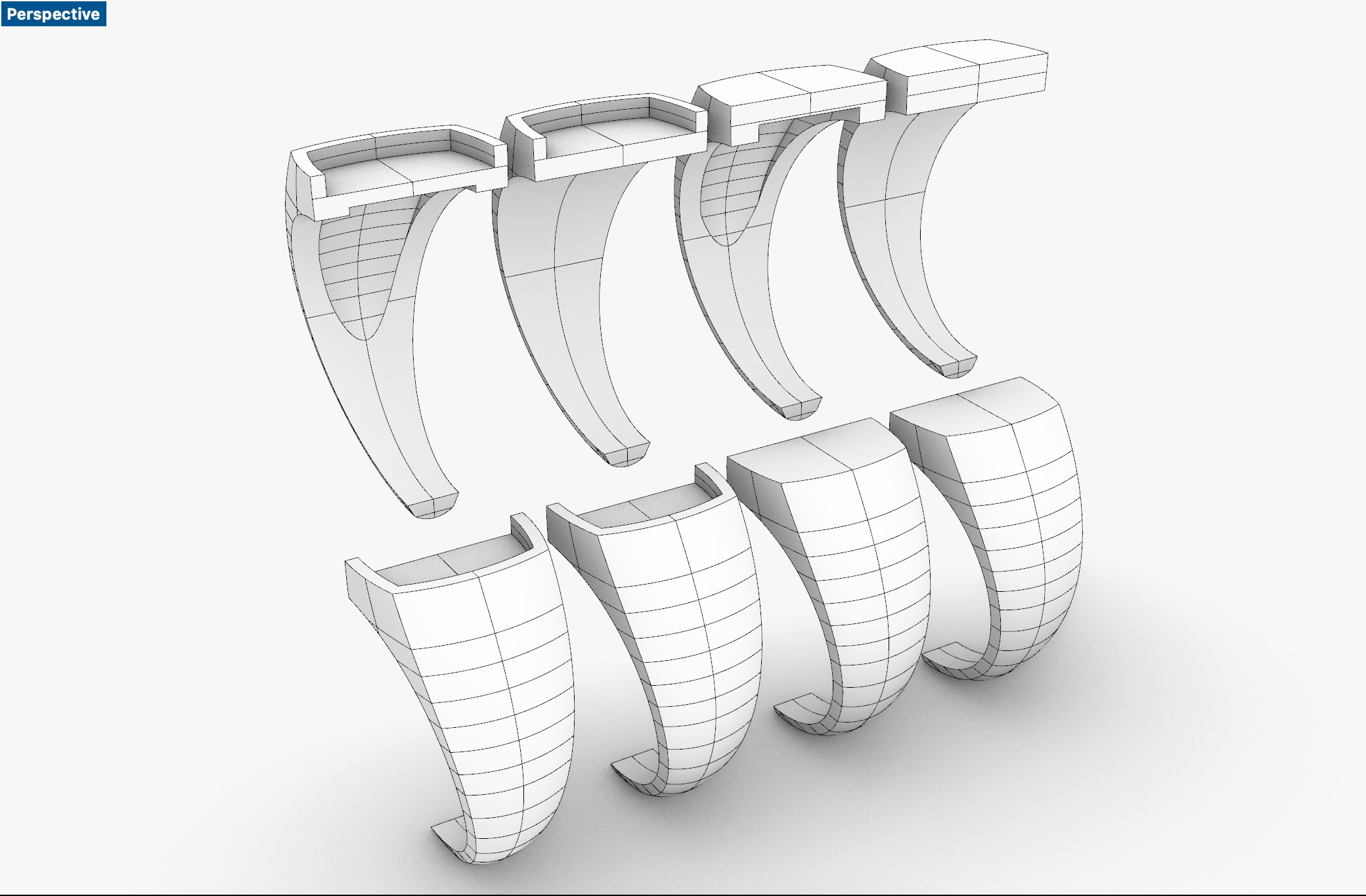 Square 12x12 mm Signet Rings 116 items 3D print model_4