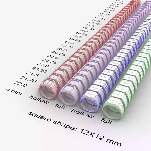 Square 12x12 mm Signet Rings 116 items 3D print model