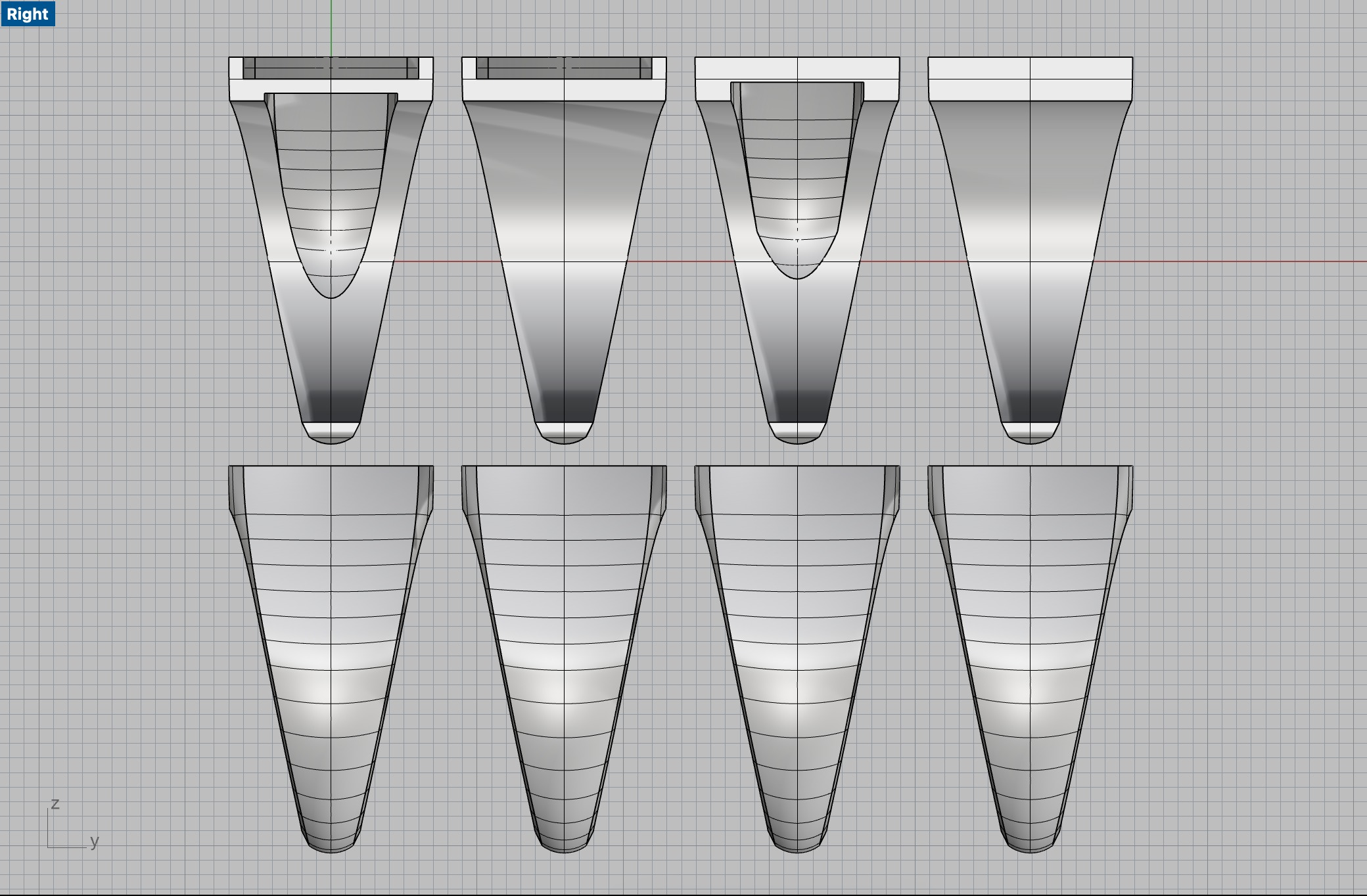 Square 12x12 mm Signet Rings 116 items 3D print model_7