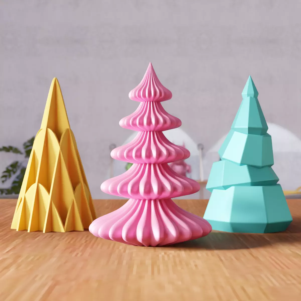 Christmas Tree Set - 390 3D print model_2