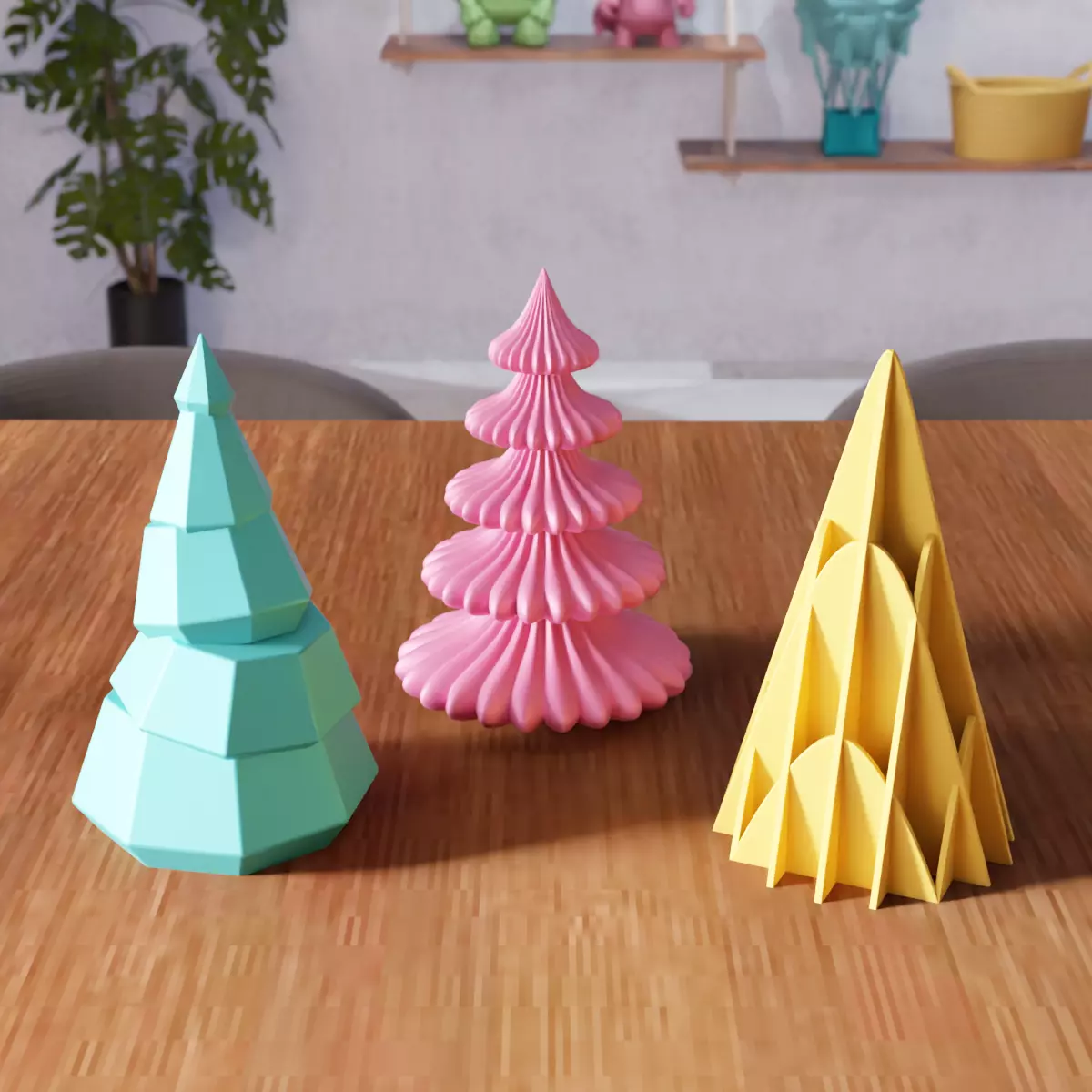 Christmas Tree Set - 390 3D print model_7